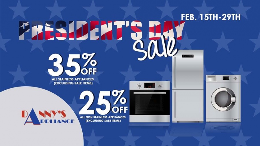 Danny's Appliance President's Day Sale