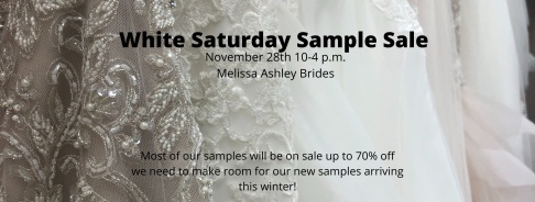 Melissa Ashley Brides White Saturday Sample Sale